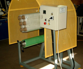 Coating Machine for packing of hand stretch rolls (4 or 6 together)