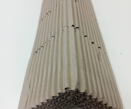 Protective corner of the multi-layered corrugated cardboard - type 2