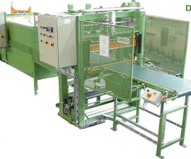 Film wrapping machines - Wrapping machines examples-Machines for packing of carpet tiles or similar products FSP 1000